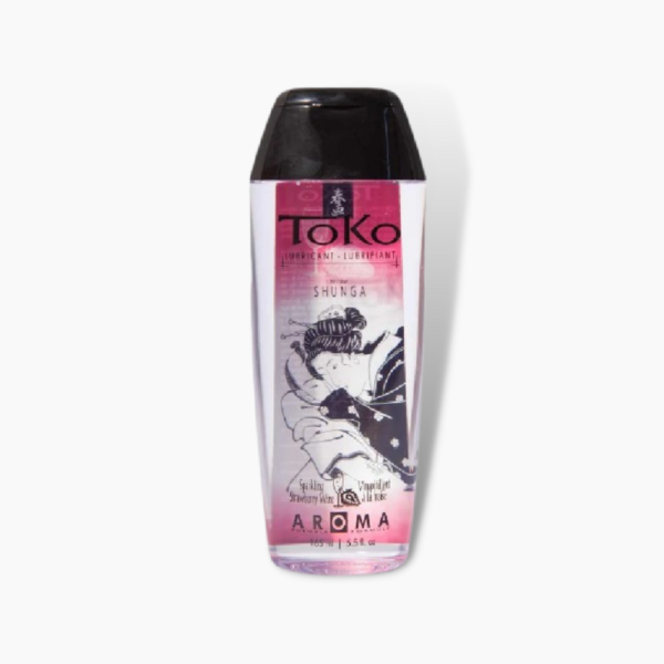 Lubricante con Sabor Strawberry Wine Toko