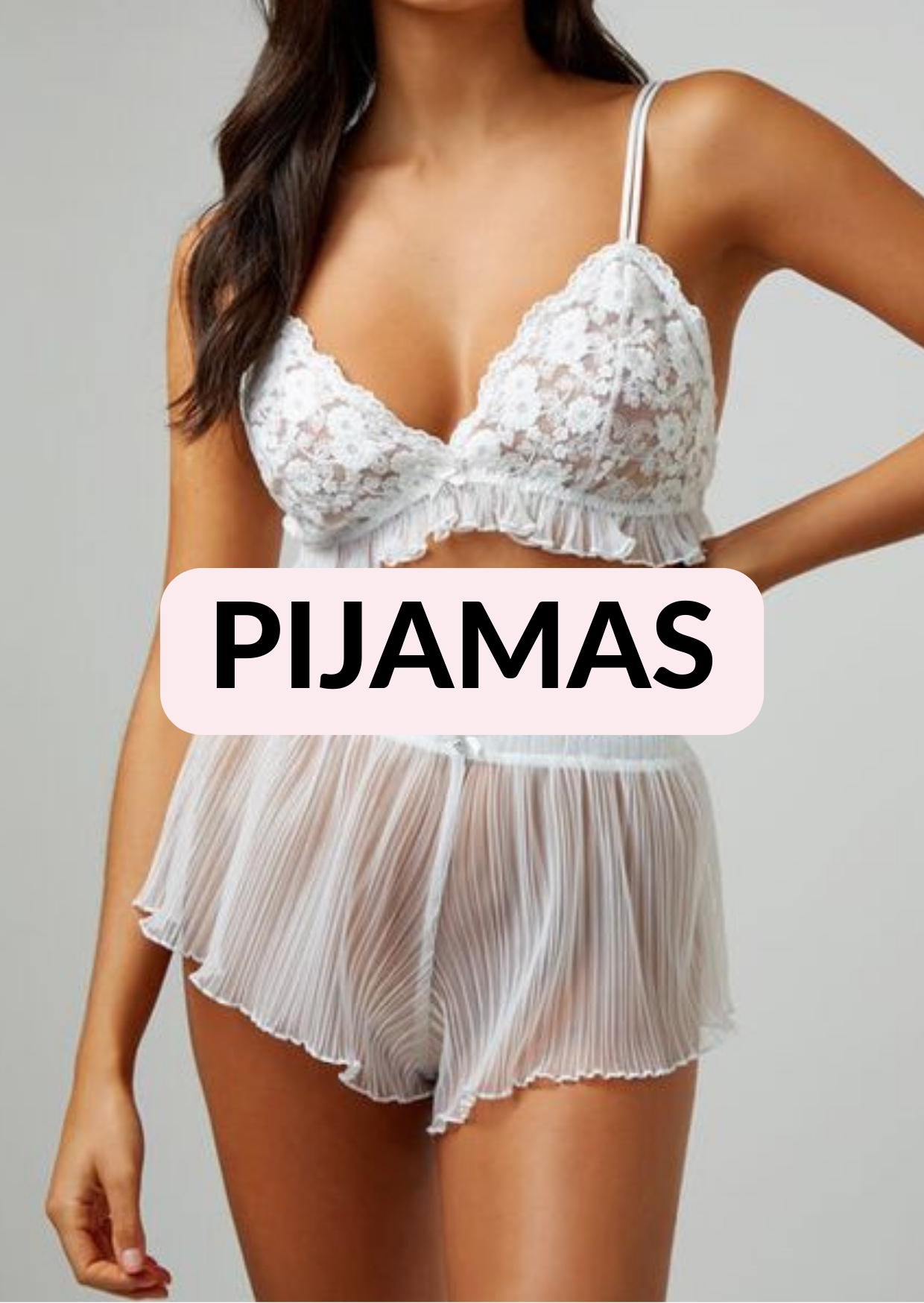 Pijamas, lencería, mujer